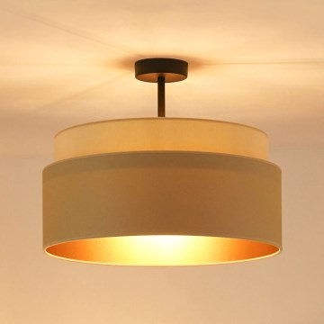 Brilagi - Kiinteä kattokruunu OREGON VEGE 1xE27/15W/230V halkaisija 45 cm beige
