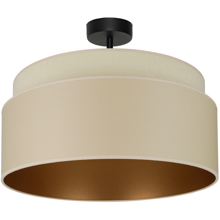 Brilagi - Kiinteä kattokruunu OREGON VEGE 1xE27/15W/230V halkaisija 45 cm beige