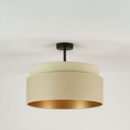 Brilagi - Kiinteä kattokruunu OREGON VEGE 1xE27/15W/230V halkaisija 45 cm beige