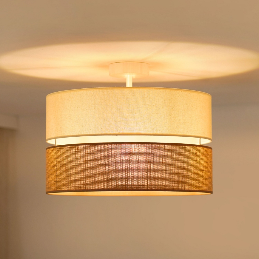 Brilagi - Kiinteä kattokruunu ROYAL YUTE 1xE27/15W/230V halkaisija 40 cm beige/kerma
