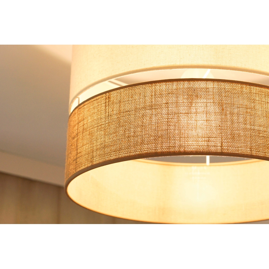 Brilagi - Kiinteä kattokruunu ROYAL YUTE 1xE27/15W/230V halkaisija 40 cm beige/kerma