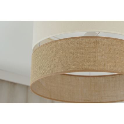 Brilagi - Kiinteä kattokruunu ROYAL YUTE 1xE27/15W/230V halkaisija 40 cm beige/kerma