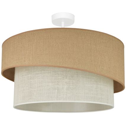 Brilagi - Kiinteä kattokruunu SHINE 1xE27/15W/230V halkaisija 50 cm beige/kerma