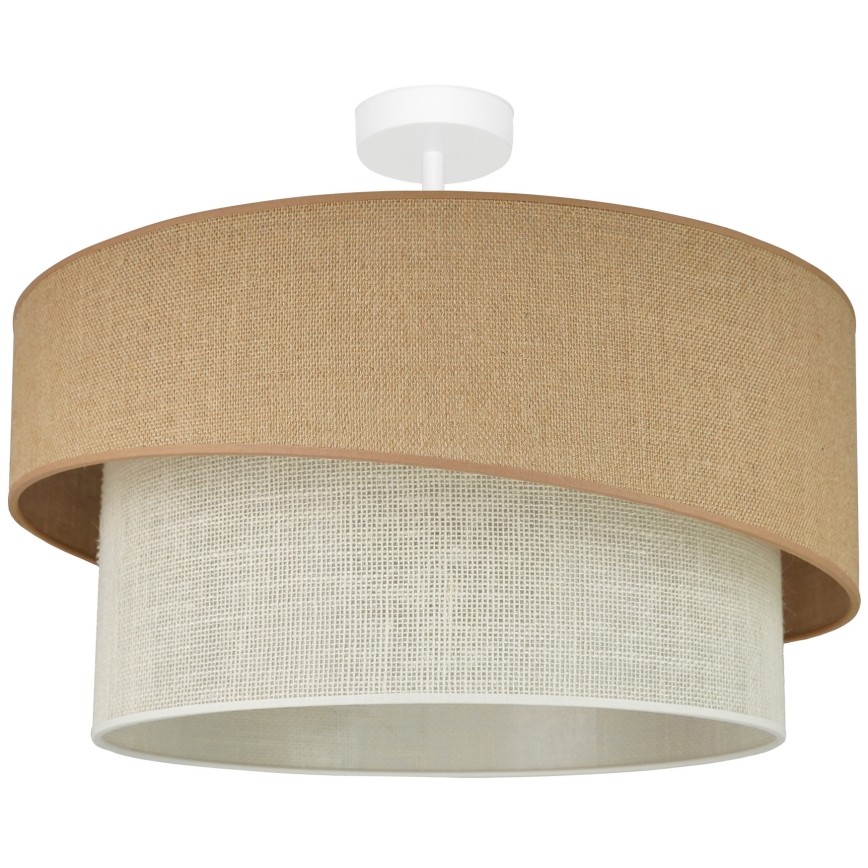 Brilagi - Kiinteä kattokruunu SHINE 1xE27/15W/230V halkaisija 50 cm beige/kerma