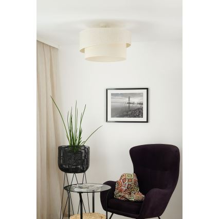Brilagi - Kiinteä kattokruunu SHINE 1xE27/15W/230V halkaisija 50 cm kerma