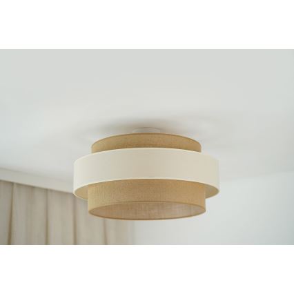 Brilagi - Kiinteä kattokruunu SPACE LIGHT 1xE27/15W/230V halkaisija 50 cm beige/kerma