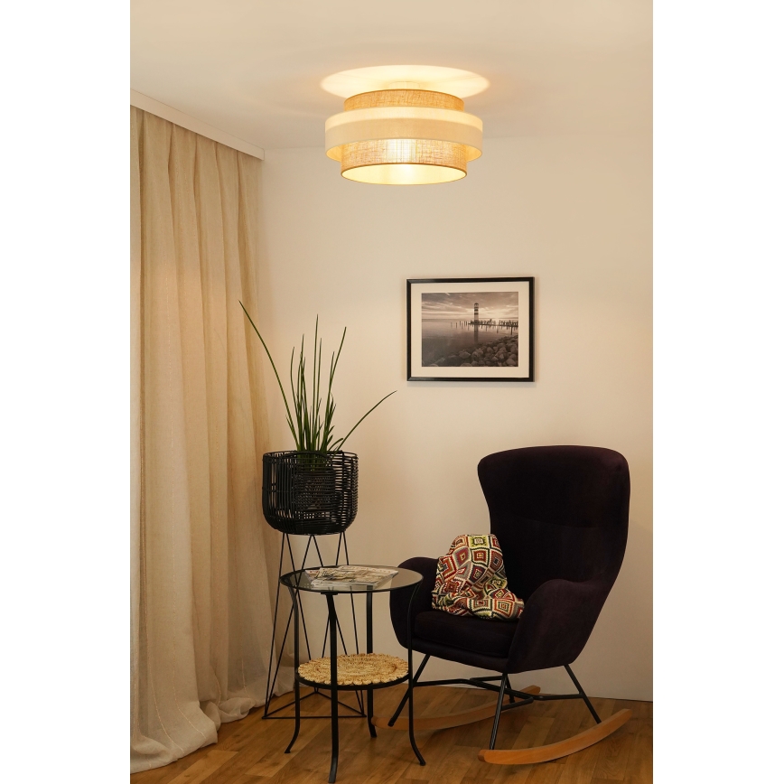 Brilagi - Kiinteä kattokruunu SPACE LIGHT 1xE27/15W/230V halkaisija 50 cm beige/kerma
