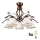 Brilagi - Kiinteä LED-kattokruunu ANTICO 5xE27/60W/230V pronssi patina