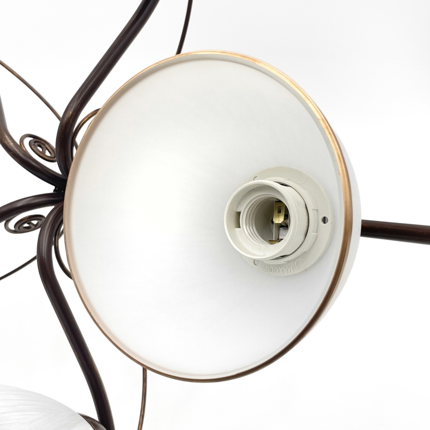 Brilagi - Kiinteä LED-kattokruunu ANTICO 5xE27/60W/230V pronssi patina