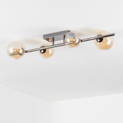 Brilagi - Kiinteä LED-kattokruunu MILLA 4xG9/3W/230V kiiltävä kromi/kulta