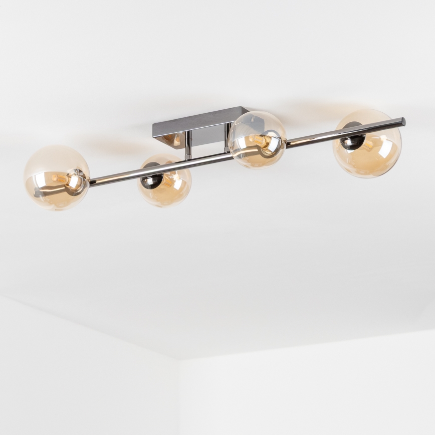 Brilagi - Kiinteä LED-kattokruunu MILLA 4xG9/3W/230V kiiltävä kromi/kulta