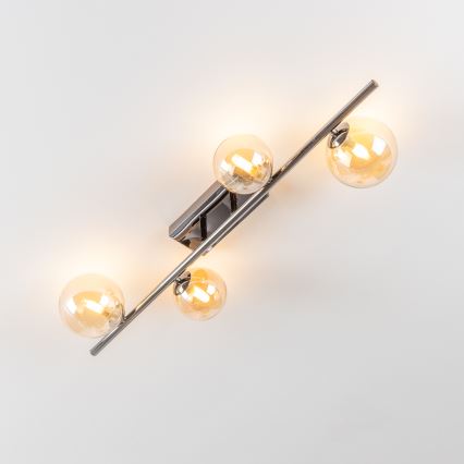 Brilagi - Kiinteä LED-kattokruunu MILLA 4xG9/3W/230V kiiltävä kromi/kulta