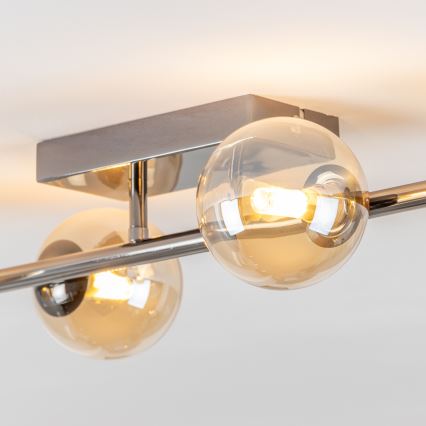 Brilagi - Kiinteä LED-kattokruunu MILLA 4xG9/3W/230V kiiltävä kromi/kulta