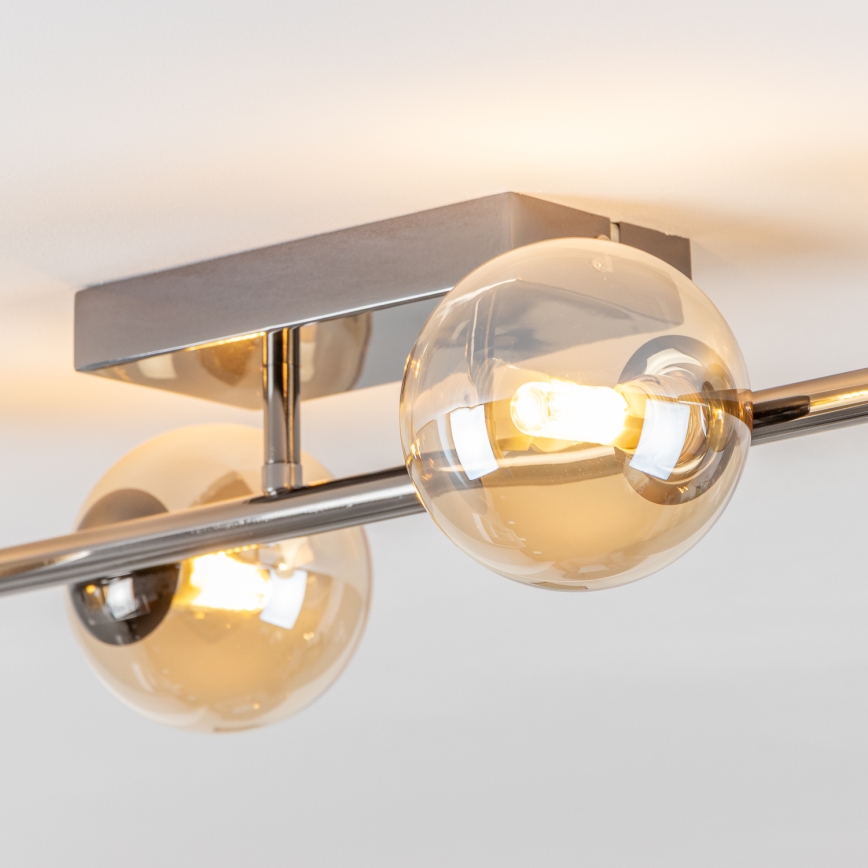 Brilagi - Kiinteä LED-kattokruunu MILLA 4xG9/3W/230V kiiltävä kromi/kulta