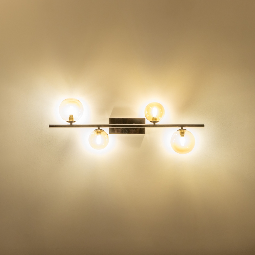 Brilagi - Kiinteä LED-kattokruunu MILLA 4xG9/3W/230V kiiltävä kromi/kulta