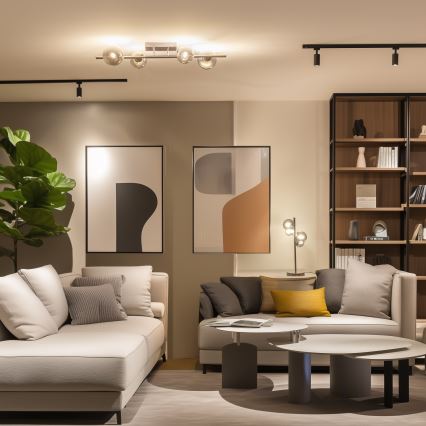 Brilagi - Kiinteä LED-kattokruunu MILLA 4xG9/3W/230V kiiltävä kromi/savuinen