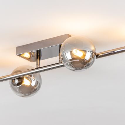 Brilagi - Kiinteä LED-kattokruunu MILLA 4xG9/3W/230V kiiltävä kromi/savuinen