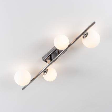 Brilagi - Kiinteä LED-kattokruunu MILLA 4xG9/3W/230V kiiltävä kromi/valkoinen