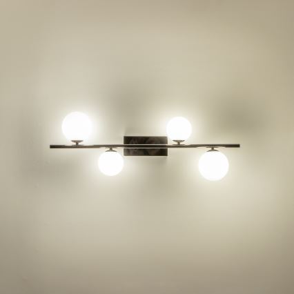 Brilagi - Kiinteä LED-kattokruunu MILLA 4xG9/3W/230V kiiltävä kromi/valkoinen
