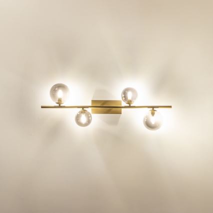 Brilagi - Kiinteä LED-kattokruunu MILLA 4xG9/3W/230V kulta/savuinen