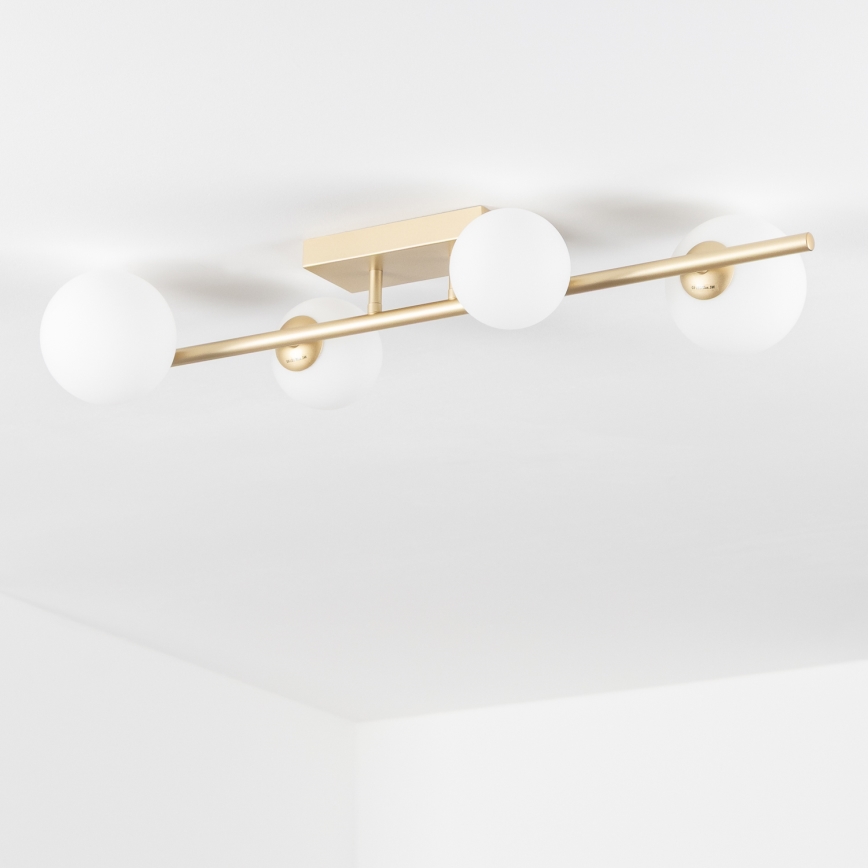 Brilagi - Kiinteä LED-kattokruunu MILLA 4xG9/3W/230V kulta/valkoinen