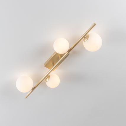 Brilagi - Kiinteä LED-kattokruunu MILLA 4xG9/3W/230V kulta/valkoinen
