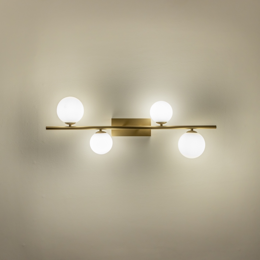 Brilagi - Kiinteä LED-kattokruunu MILLA 4xG9/3W/230V kulta/valkoinen