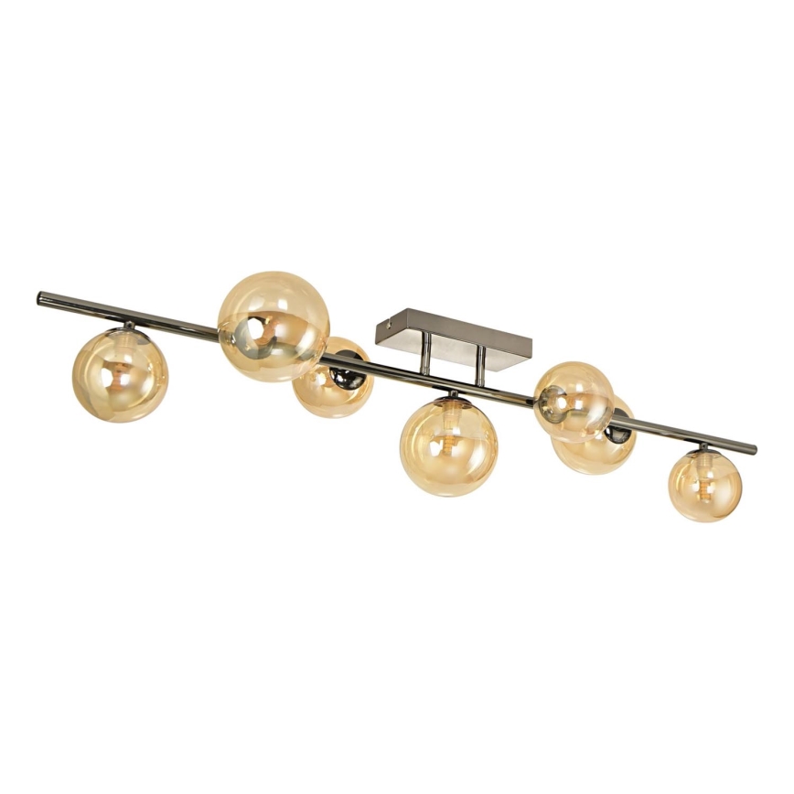 Brilagi - Kiinteä LED-kattokruunu MILLA 7xG9/3W/230V kiiltävä kromi/kulta
