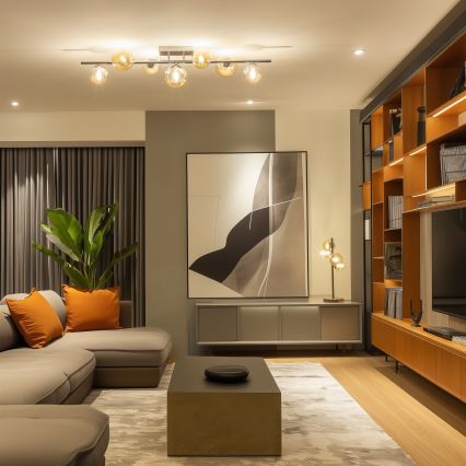 Brilagi - Kiinteä LED-kattokruunu MILLA 7xG9/3W/230V kiiltävä kromi/kulta