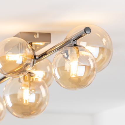 Brilagi - Kiinteä LED-kattokruunu MILLA 7xG9/3W/230V kiiltävä kromi/kulta