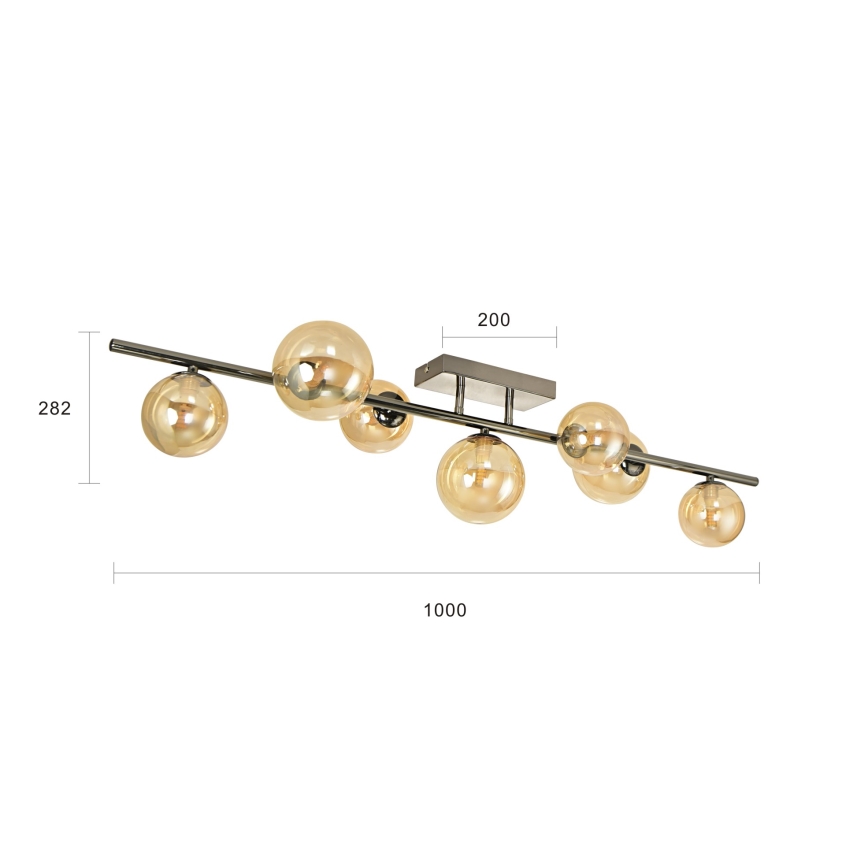 Brilagi - Kiinteä LED-kattokruunu MILLA 7xG9/3W/230V kiiltävä kromi/kulta
