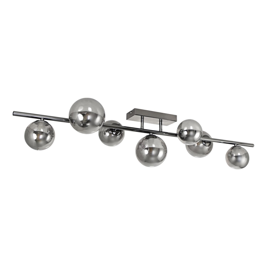 Brilagi - Kiinteä LED-kattokruunu MILLA 7xG9/3W/230V kiiltävä kromi/savuinen