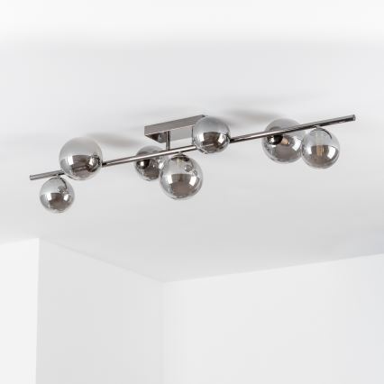 Brilagi - Kiinteä LED-kattokruunu MILLA 7xG9/3W/230V kiiltävä kromi/savuinen