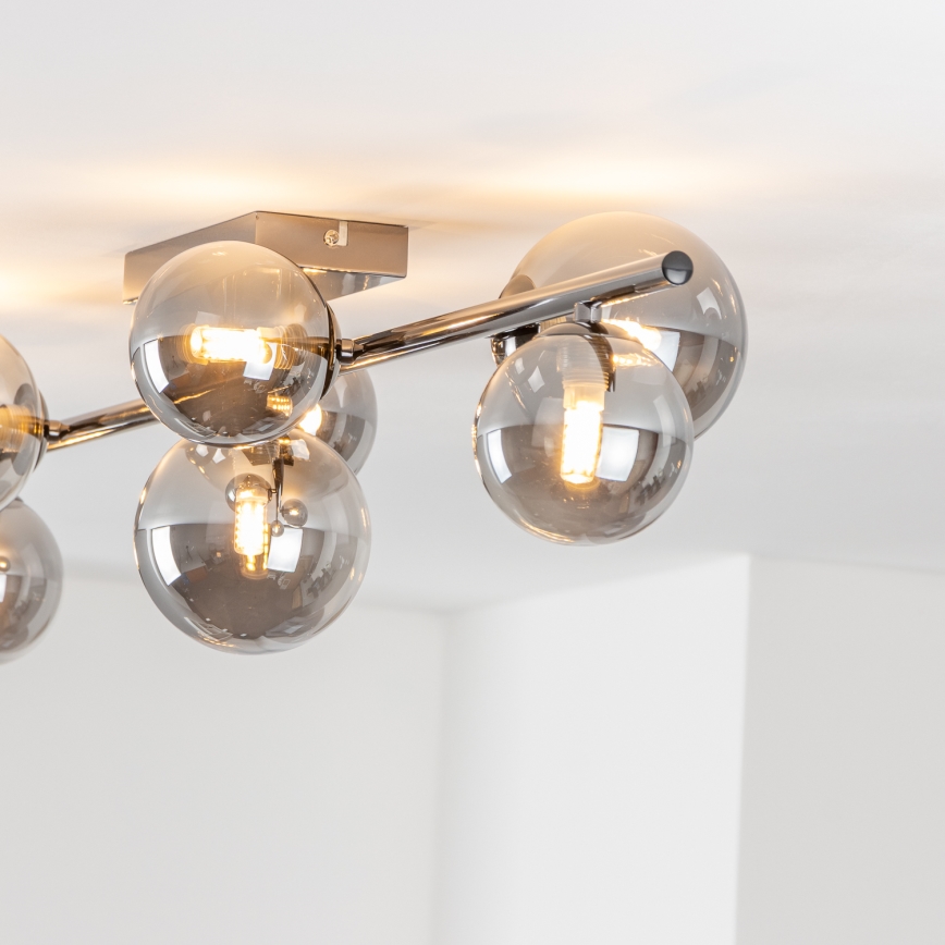 Brilagi - Kiinteä LED-kattokruunu MILLA 7xG9/3W/230V kiiltävä kromi/savuinen