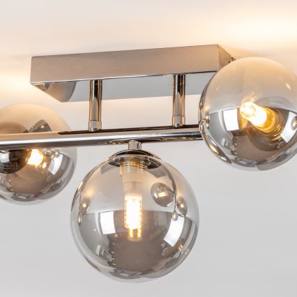 Brilagi - Kiinteä LED-kattokruunu MILLA 7xG9/3W/230V kiiltävä kromi/savuinen