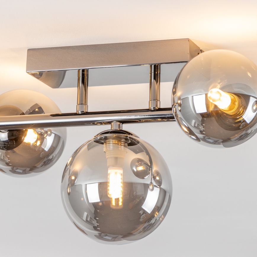 Brilagi - Kiinteä LED-kattokruunu MILLA 7xG9/3W/230V kiiltävä kromi/savuinen