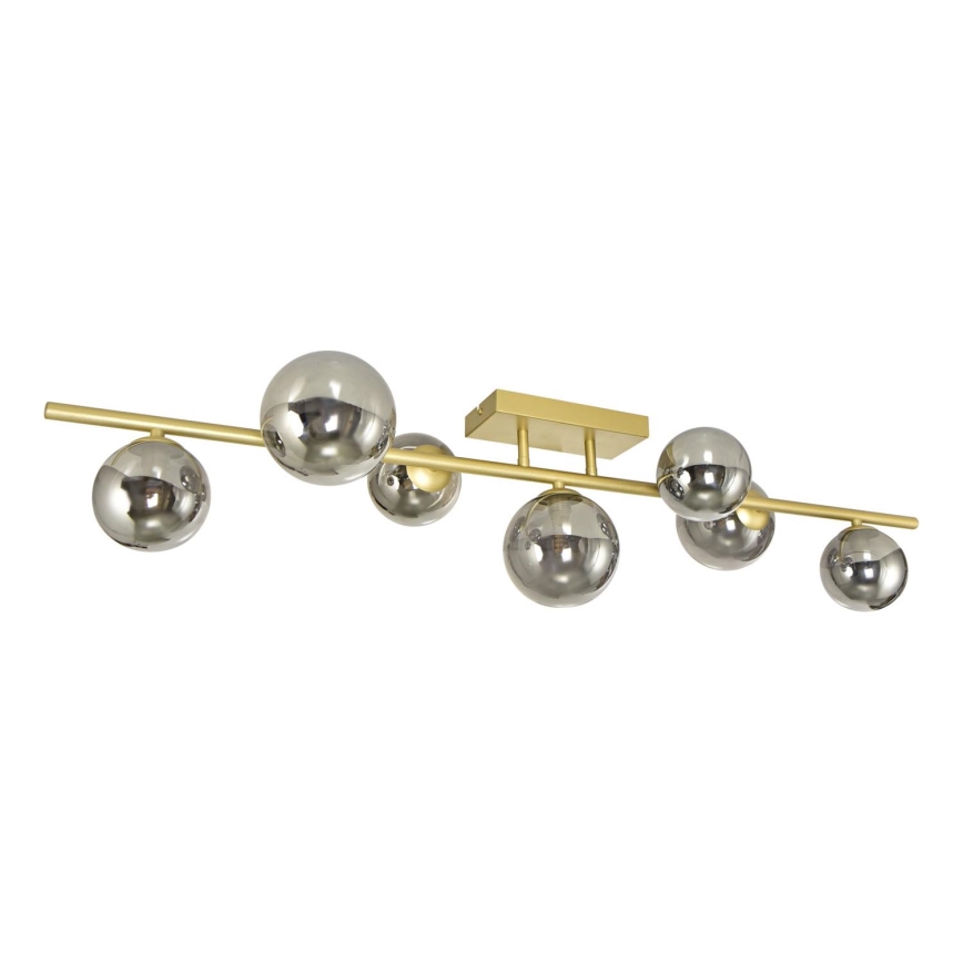 Brilagi - Kiinteä LED-kattokruunu MILLA 7xG9/3W/230V kulta/savuinen
