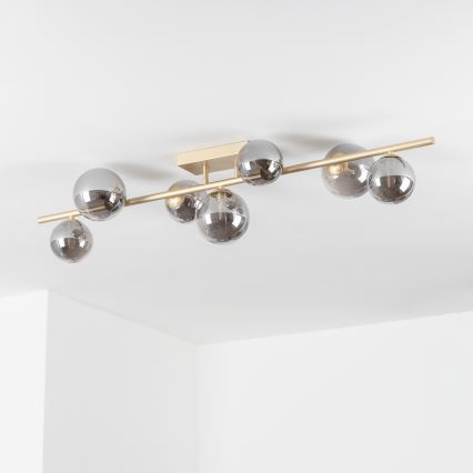 Brilagi - Kiinteä LED-kattokruunu MILLA 7xG9/3W/230V kulta/savuinen