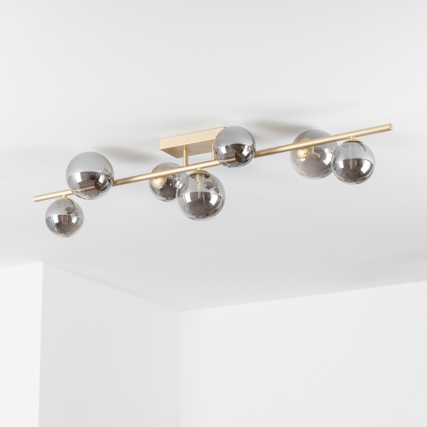 Brilagi - Kiinteä LED-kattokruunu MILLA 7xG9/3W/230V kulta/savuinen