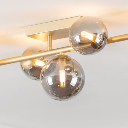 Brilagi - Kiinteä LED-kattokruunu MILLA 7xG9/3W/230V kulta/savuinen