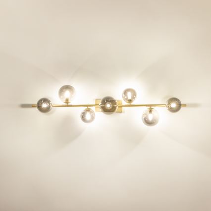 Brilagi - Kiinteä LED-kattokruunu MILLA 7xG9/3W/230V kulta/savuinen