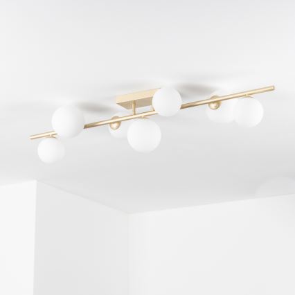 Brilagi - Kiinteä LED-kattokruunu MILLA 7xG9/3W/230V kulta/valkoinen