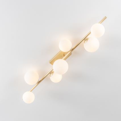 Brilagi - Kiinteä LED-kattokruunu MILLA 7xG9/3W/230V kulta/valkoinen