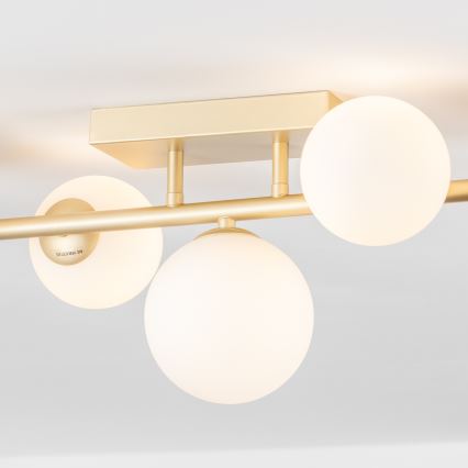 Brilagi - Kiinteä LED-kattokruunu MILLA 7xG9/3W/230V kulta/valkoinen