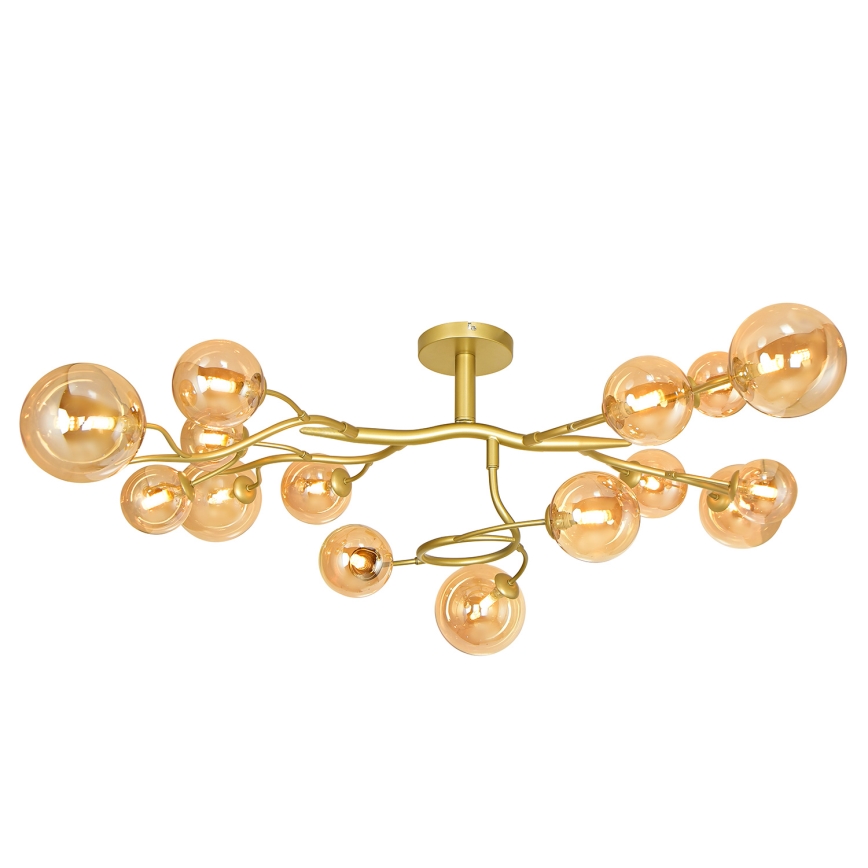 Brilagi - Kiinteä LED-kattokruunu MISTEL 15xG9/3W/230V kulta