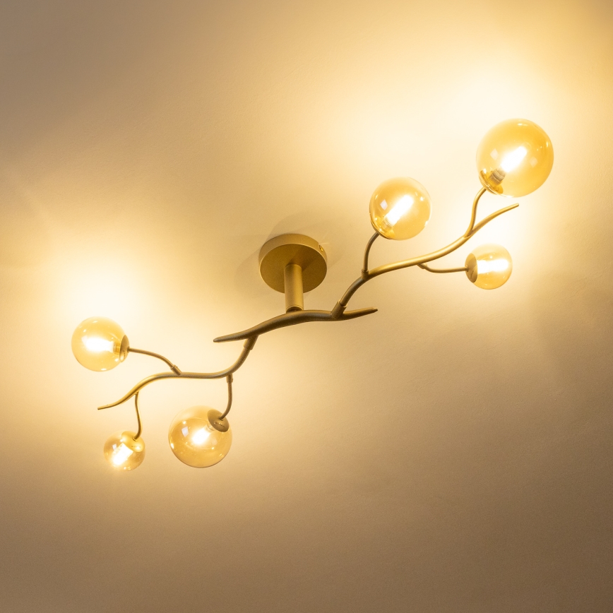 Brilagi - Kiinteä LED-kattokruunu MISTEL 6xG9/3W/230V kulta