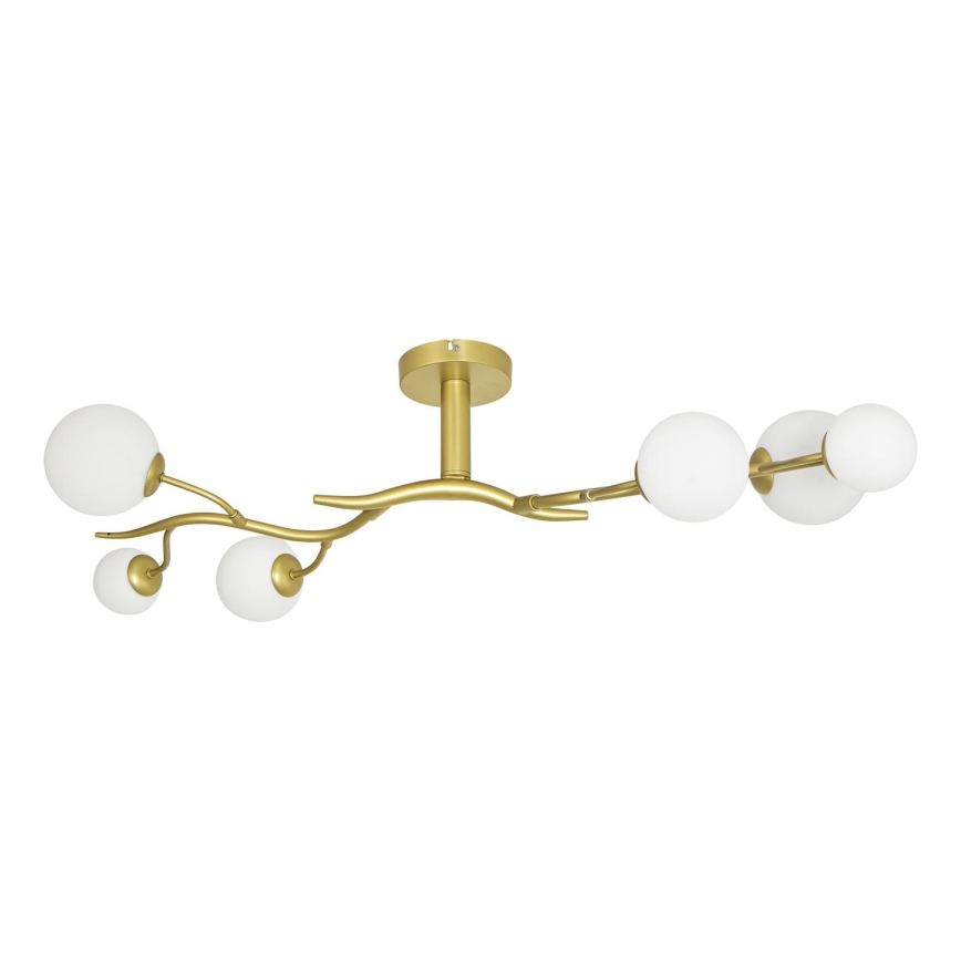 Brilagi - Kiinteä LED-kattokruunu MISTEL 6xG9/3W/230V kulta/valkoinen