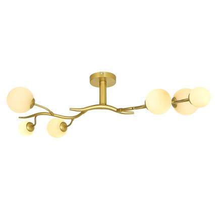 Brilagi - Kiinteä LED-kattokruunu MISTEL 6xG9/3W/230V kulta/valkoinen