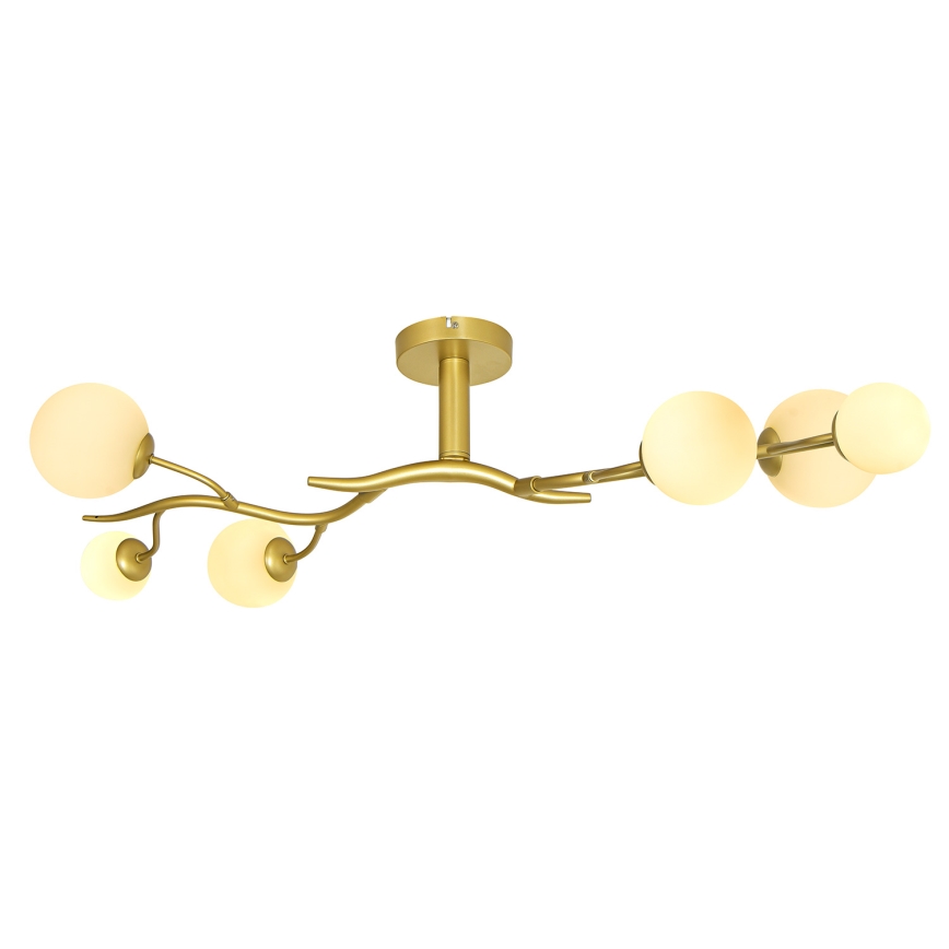 Brilagi - Kiinteä LED-kattokruunu MISTEL 6xG9/3W/230V kulta/valkoinen