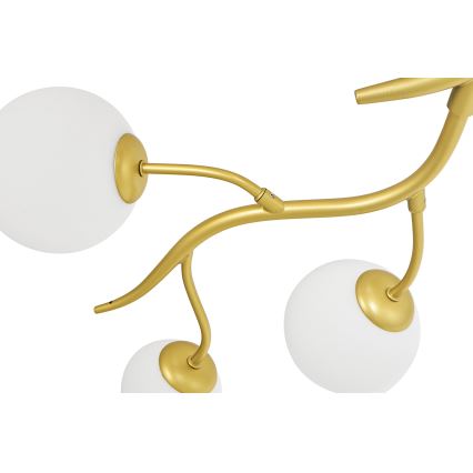 Brilagi - Kiinteä LED-kattokruunu MISTEL 6xG9/3W/230V kulta/valkoinen
